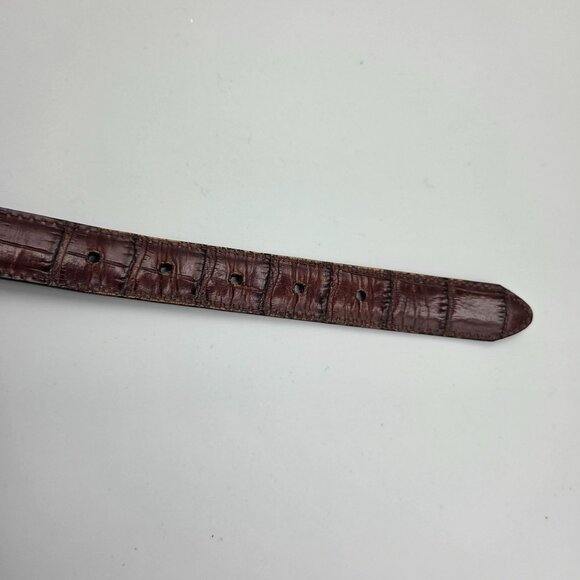 Brighton Belt Womens 28 Marcus Two Tone Black Brown Reversible Western - Picture 11 of 16